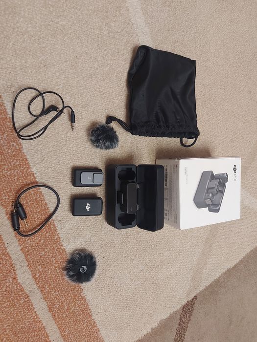 DJI Mic - kit microfoane lavaliere wifi (2 TX + 1 RX + Charging Case)