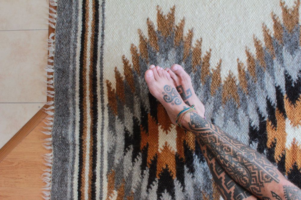 Ръчно тъкани килими.