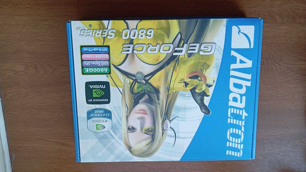 Коробка и комплектующие от видеокарты ALBATRON GeForce 6800