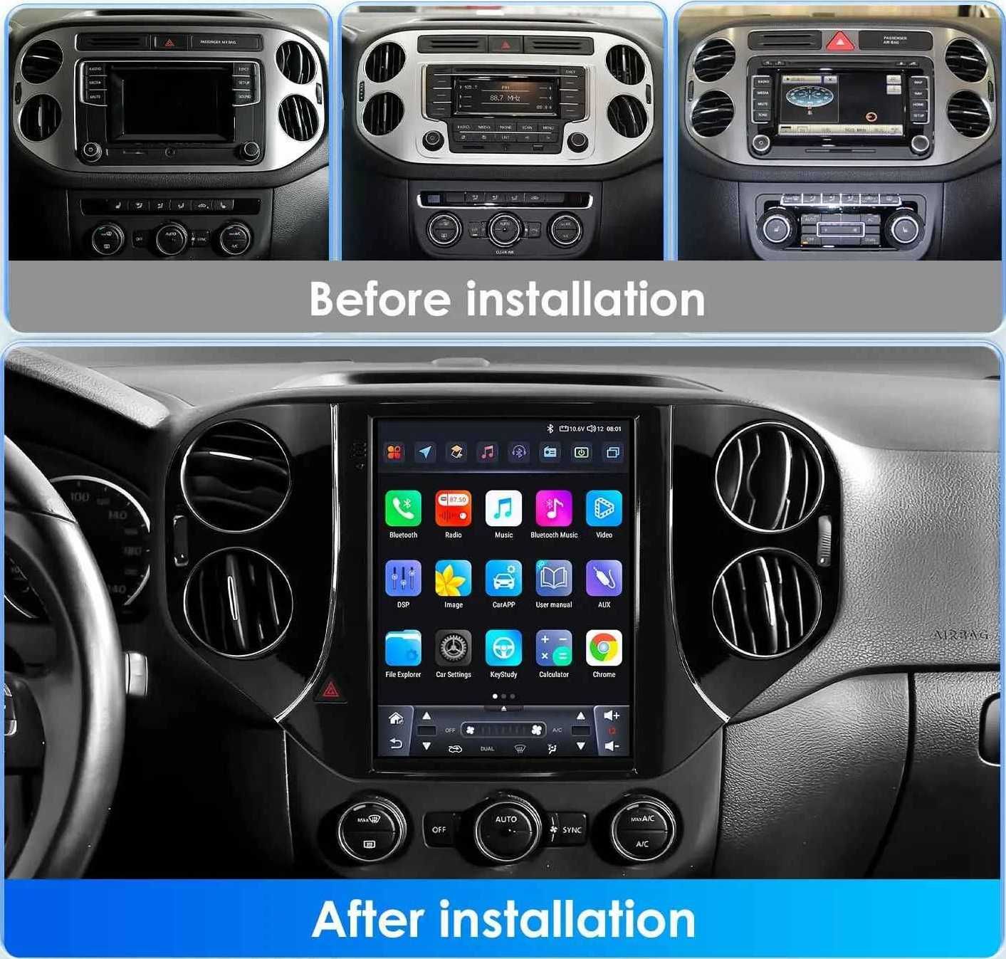 Volkswagen Tiguan 1NF 2007 - 2016 9.7 Мултимедия Навигация Android