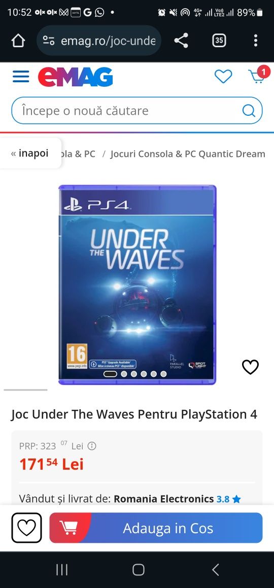 Joc Under The Waves Pentru PlayStation 4 (sigilate)
