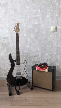 Гитара Cort G280 и гитарный усилитель Cort CM15R
