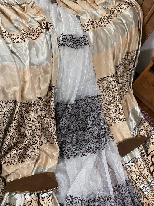 Шторы на 2 комнаты, турецкие, пардалар 2 та хонага туркияники