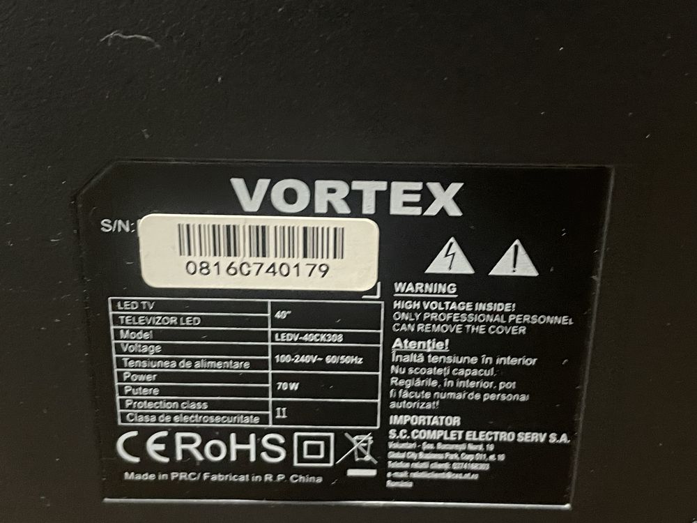 Televizor LED VORTEX, 40 inch, 101 cm, Full HD