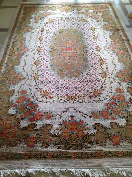 Covor persan din lana 204/311 cm (14 cm franjurii)