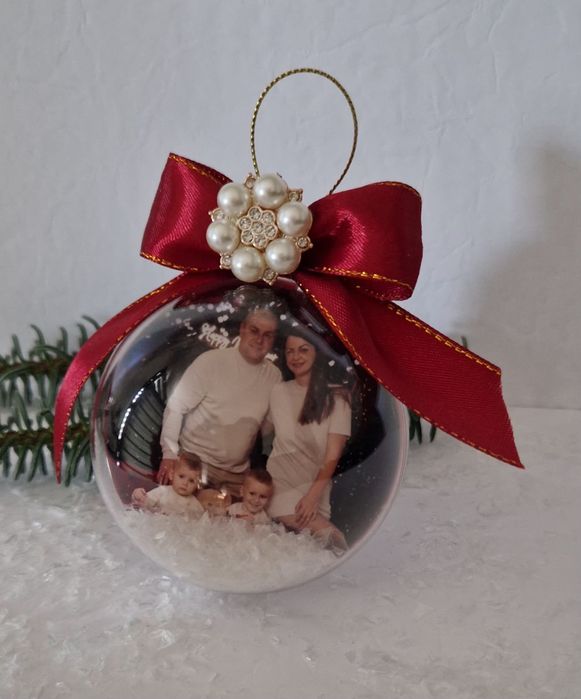 Коледна топка със снимка