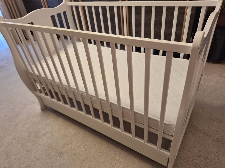 Patut copii cu sertar si saltea cocos