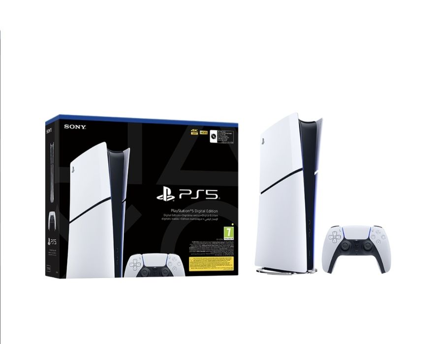 Consola PlayStation 5 Slim Digital Edition (PS5) 1TB, D-Chassis, White