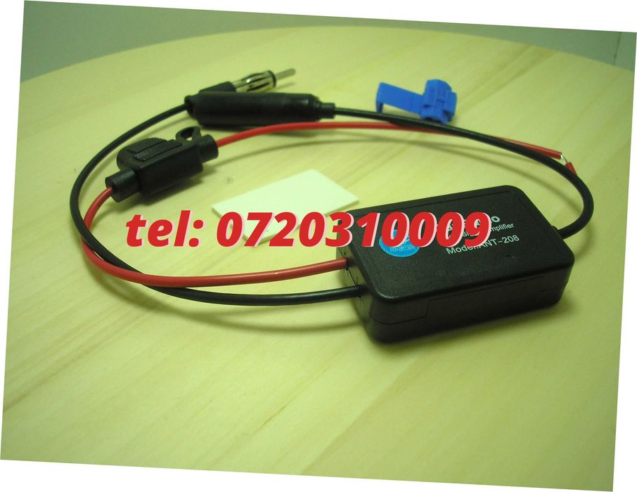 Amplificator Semnal Antena Radio Auto Fm 12v