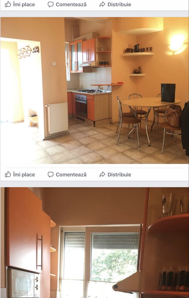 Inchiriez apartament  2 camere ( casa)  plus living central