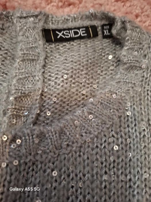 Сребриста Блуза/Пуловер