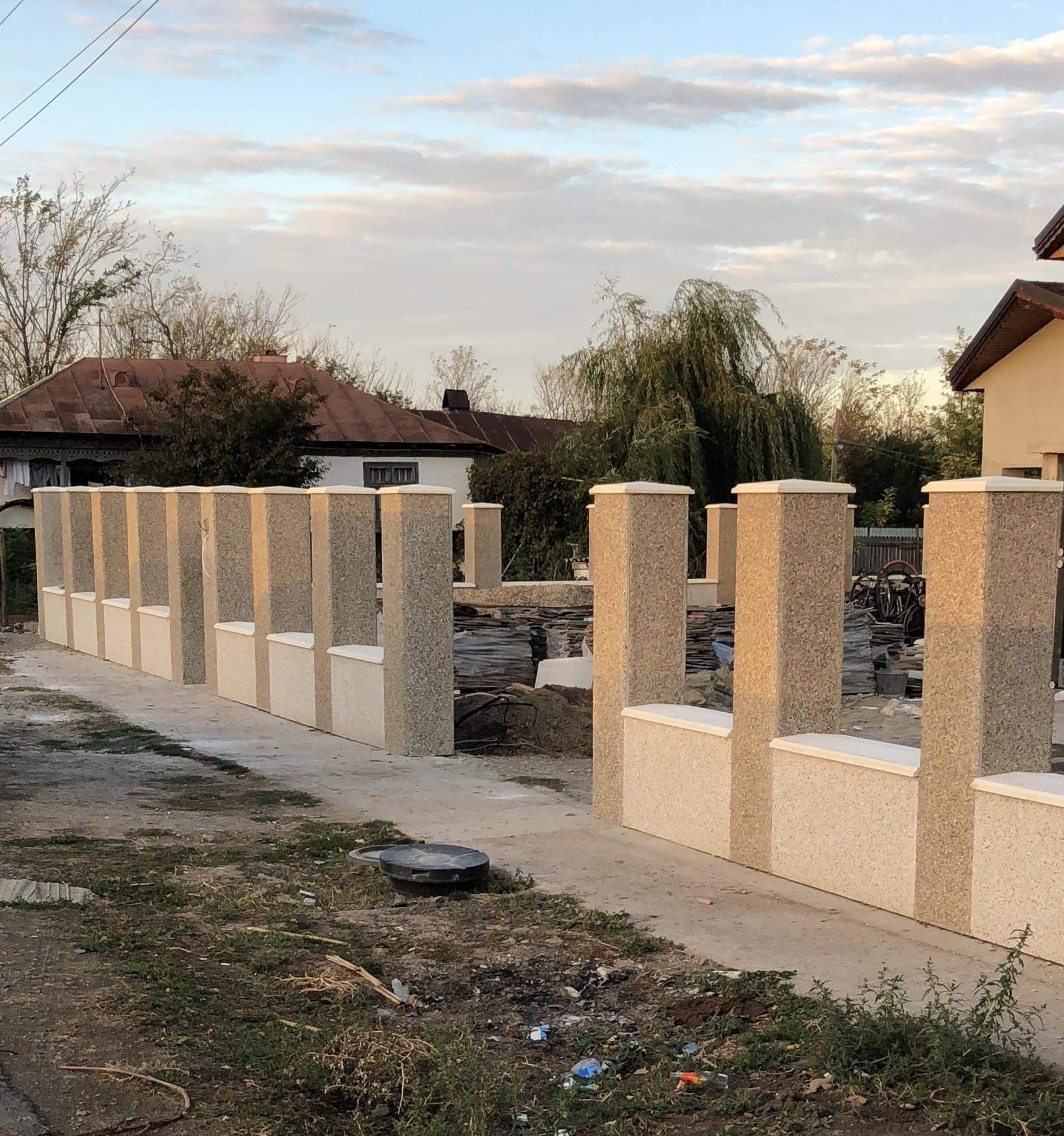 Gard din prefabricate mozaic
