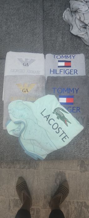 Хавлии Emporio Armani, Tommy, Lacoste