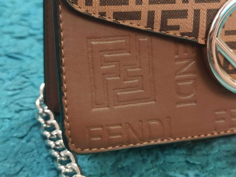 Geanta Fendi Roma Leather - Leather Brown