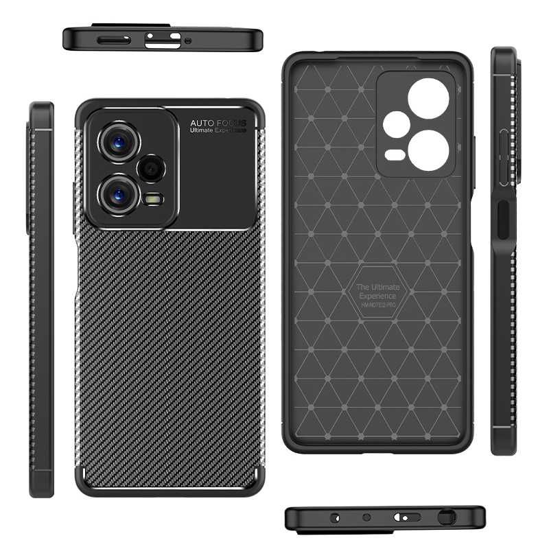 Xiaomi Redmi Note 12 / Note 12 Pro - Удароустойчив Кейс Гръб FIBER