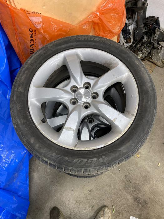 Продам диски оригинал от субару легаси бп5 с резиной лето