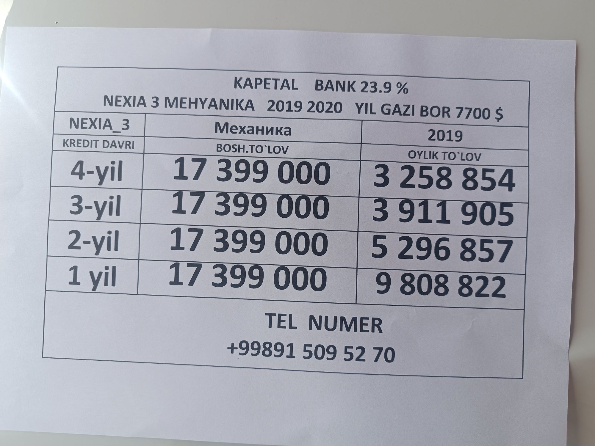 Нексия 3  2019 йил