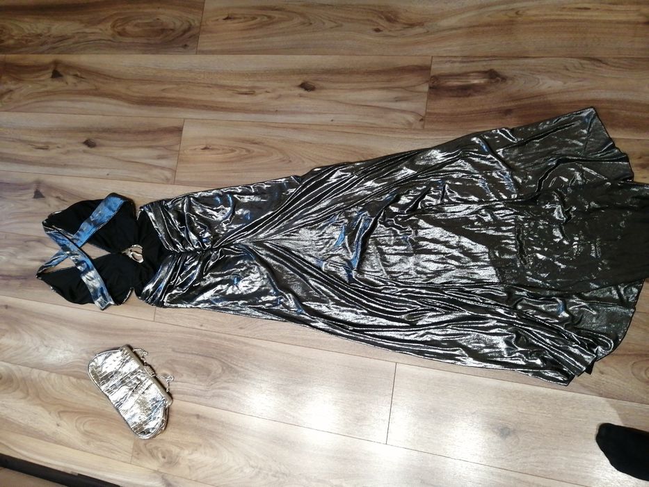 Официална сива рокля