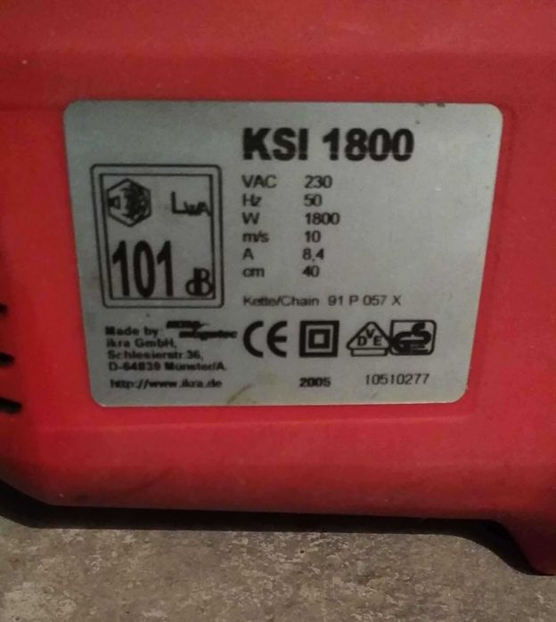 Електрически верижен трион Ikra Mogatec KSI 1800 W