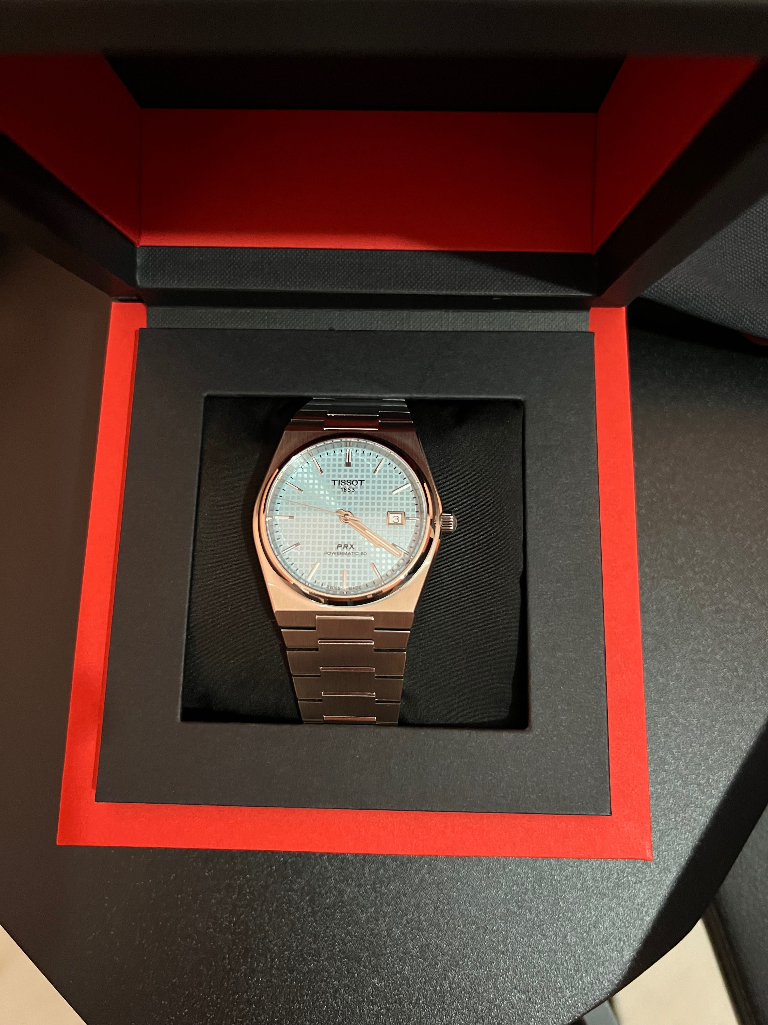 TISSOT PRX  ice blue