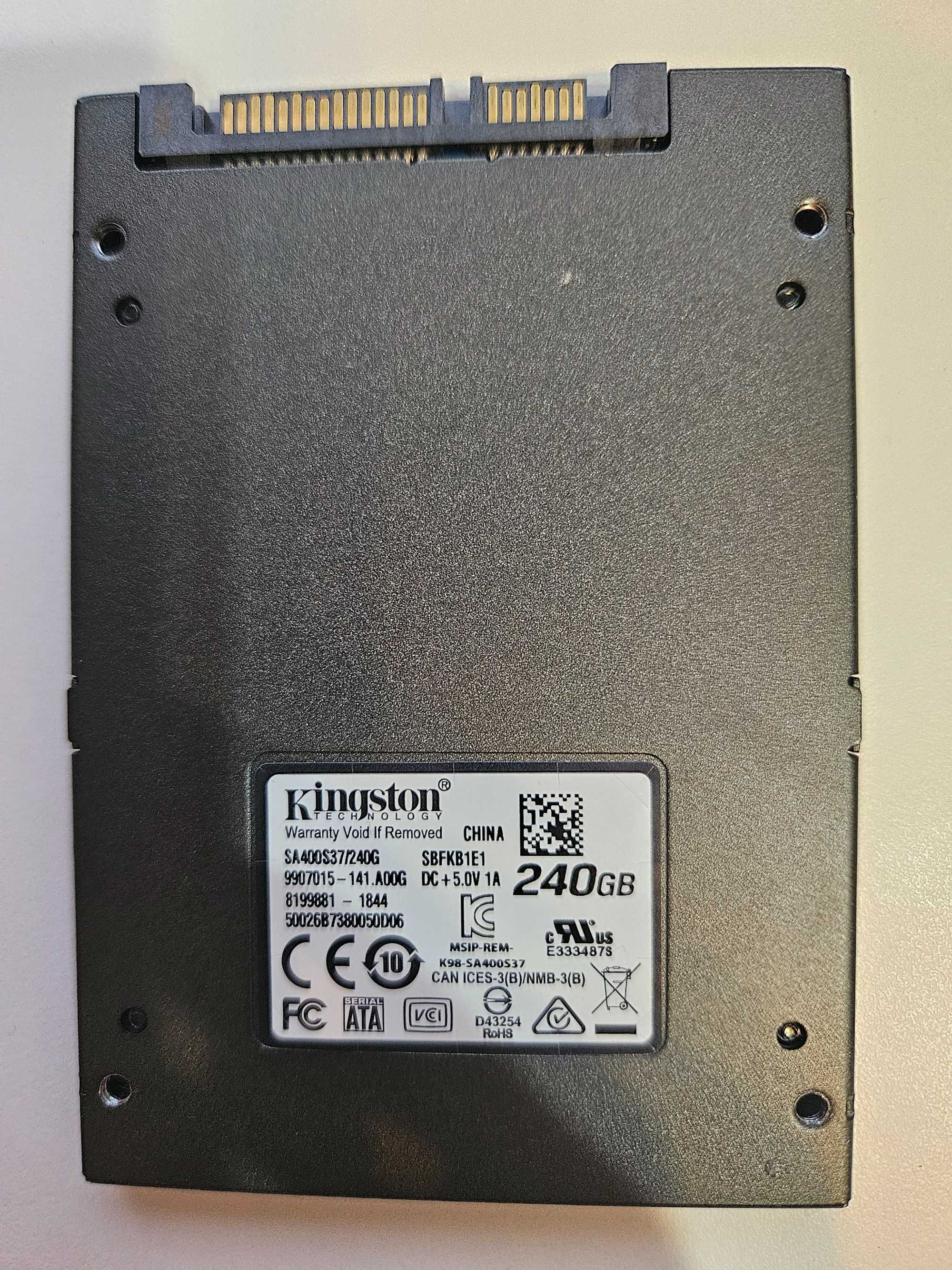Внутренний SSD Kingston SA400 240gb, Sata 3
