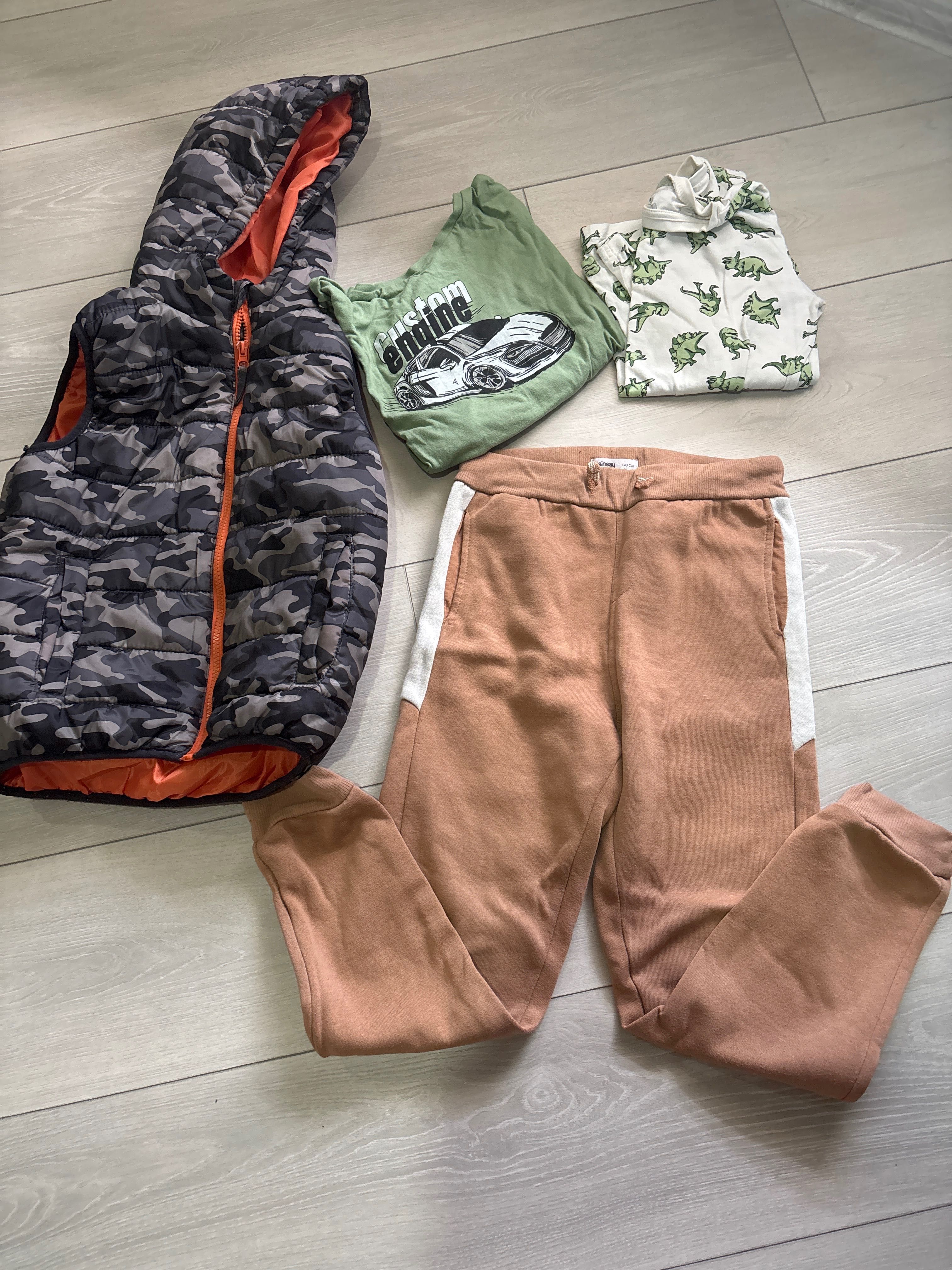 голям сет елек панталон две блузи zara hm 8-9 години