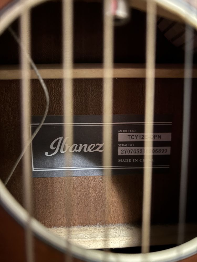 Ibanez TCY12E-OPN Open Pore Natural Chitară  electro-acustică