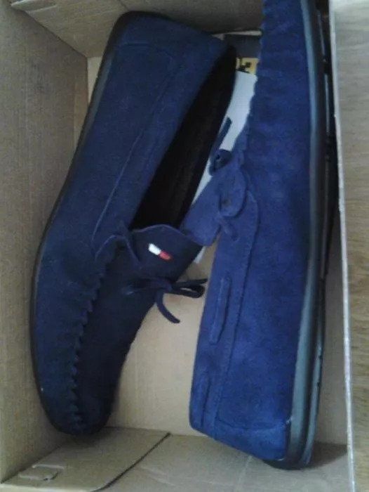 Mocasini barbati piele intoarsa bleumarin marime 44