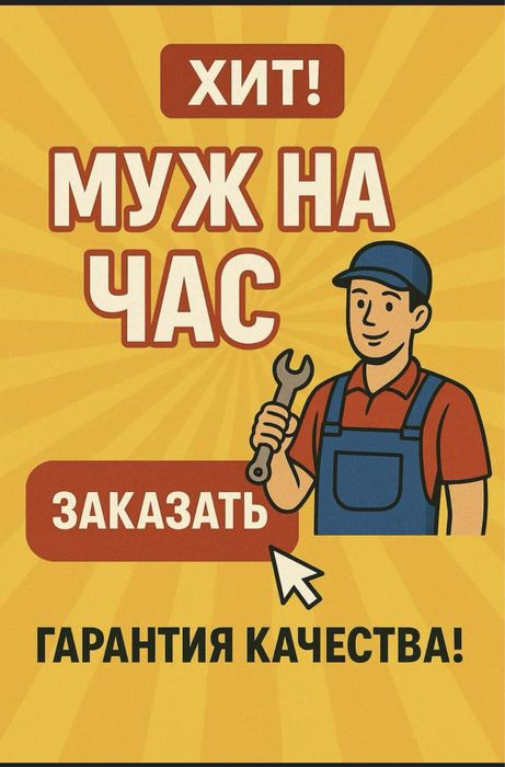 Мастер на час.Электрик,сантехник  вся работа по дому.Опыт 30л