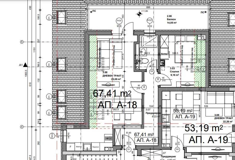 Продава се Двустаен апартамент в София, Люлин 9 - 77 кв.м за 1756 €/кв.м - Снимка #2