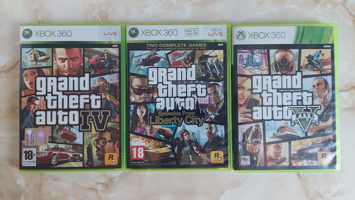 [Xbox360] Vând GTA 4, DLC urile și 5 pentru Xbox 360 //poze reale