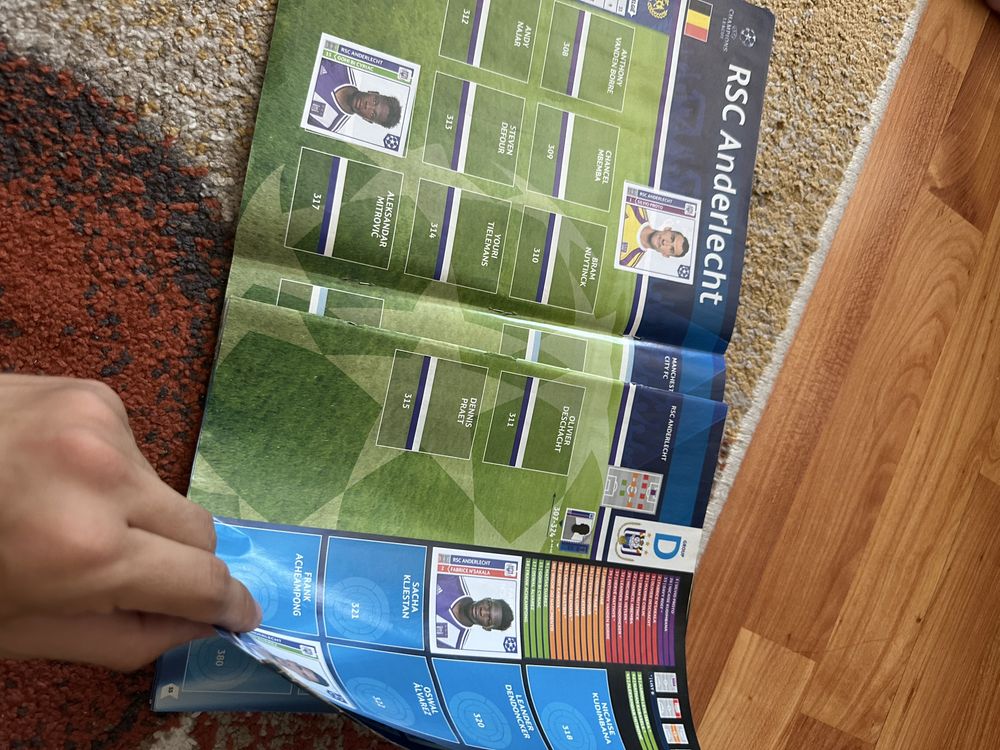 revista stickere fifa 365 panini champions league 14/15