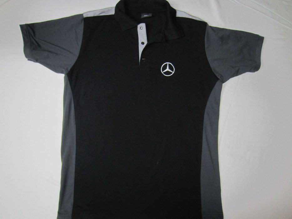 Tricou Mercedes, masura L,polo 3 nasturi, 50%Bumbac, ca nou