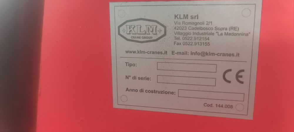 Кран Ивеко KLM Crane Group Italia