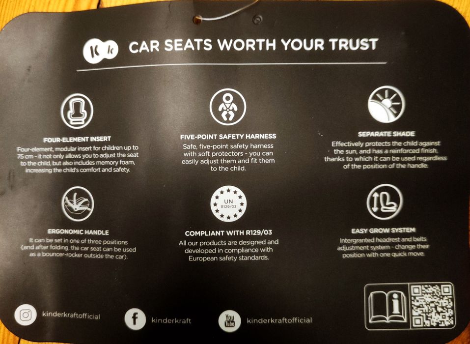 Кош за кола Kinderkraft I-Care i-size