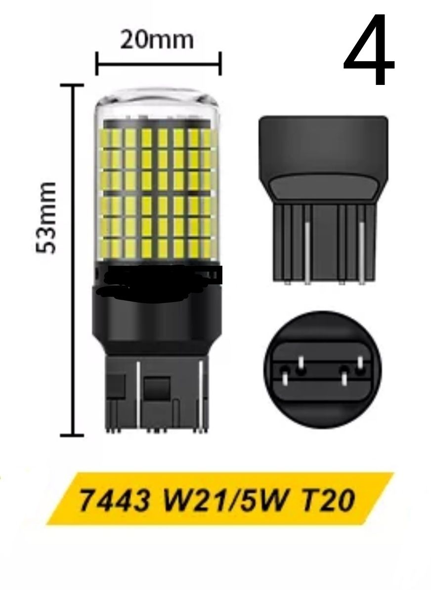 Led крушки BA15S P21W, BAY15D, 7440, 7443,  PY21W 1156 BAU15S (CANBUS)