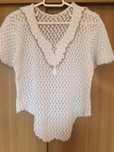Bluza bumbac crosetata la masina