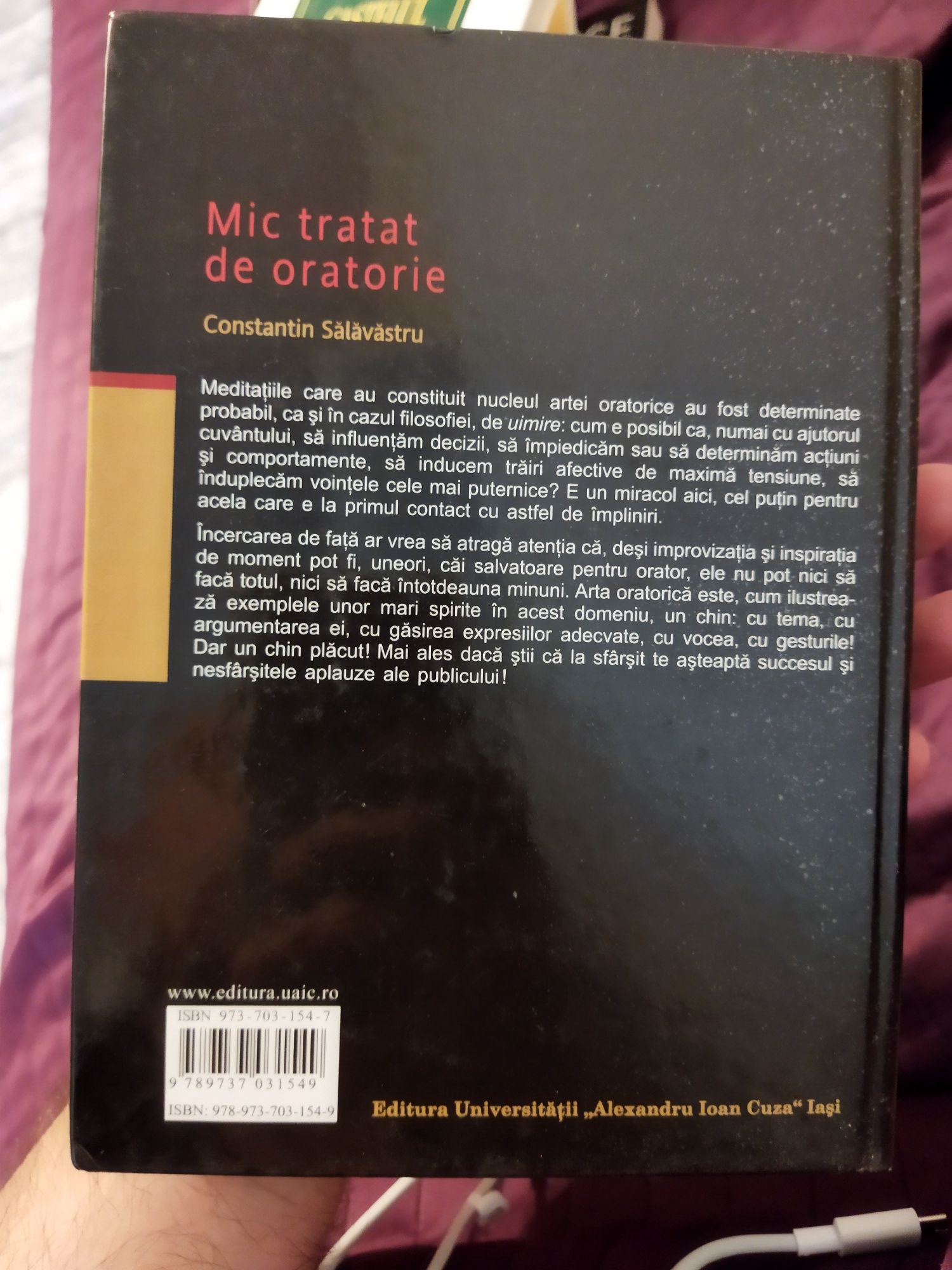 Cartea Mic tratat de oratorie de Constantin Sălăvăstru