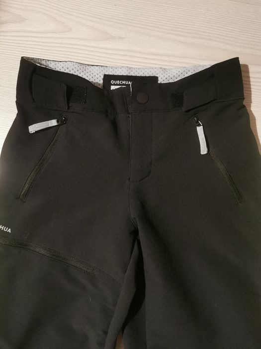 Pantaloni drumeție caldurosi softshell Quechua, 10-11 ani
