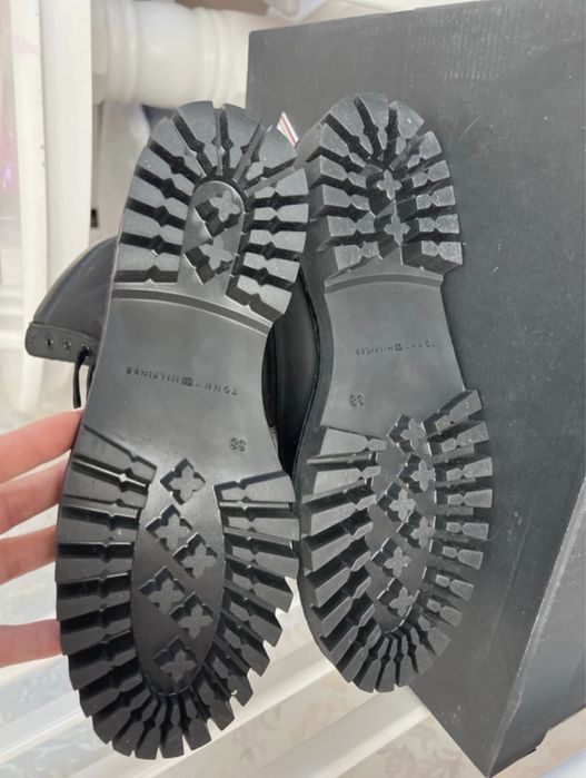 Ghete dama Tommy Hilfiger piele & textil 38 EU, 24cm