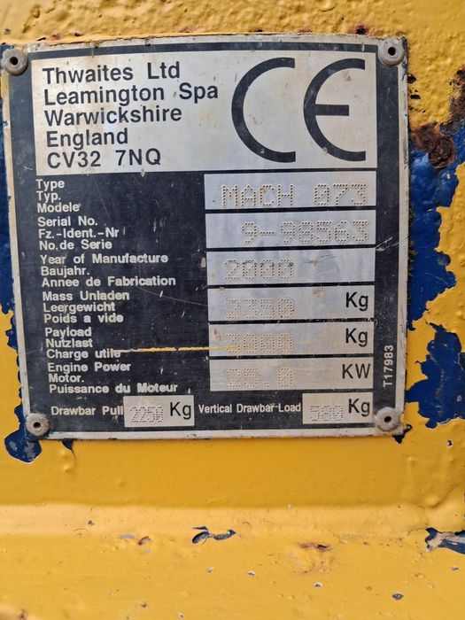 Dumper Thwaites de 3 tone