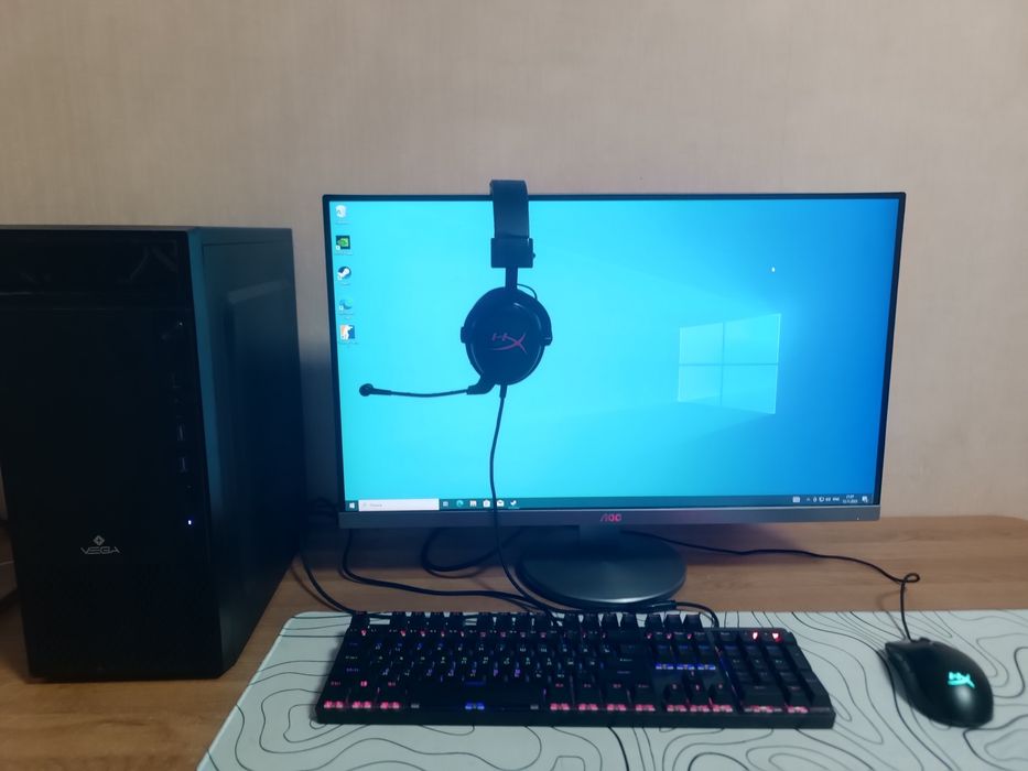 Игровой ПК RTX 3050, i3 10100F, 16GB DDR4