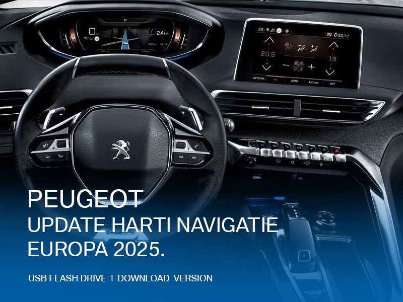 USB Actualizare Hărți Navigație NAC PEUGEOT 208 2008 308 3008 508 5008