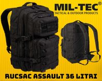 RUCSAC Militar Mil-Tec 36 litri Negru Ghiozdan Calatorie Drumetie Army