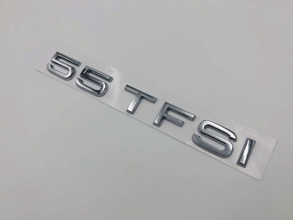 Emblema Audi 55 TFSI spate crom