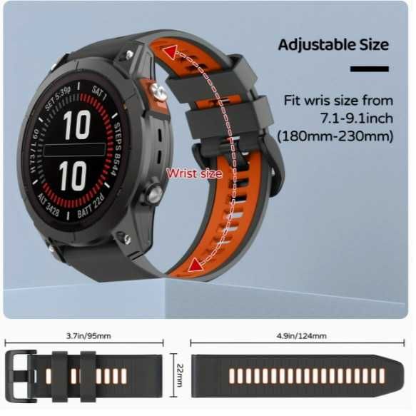 Curea silicon Huawei GT,GT2,GT3,GT4,GT5(46mm) 22mm model nou 2025