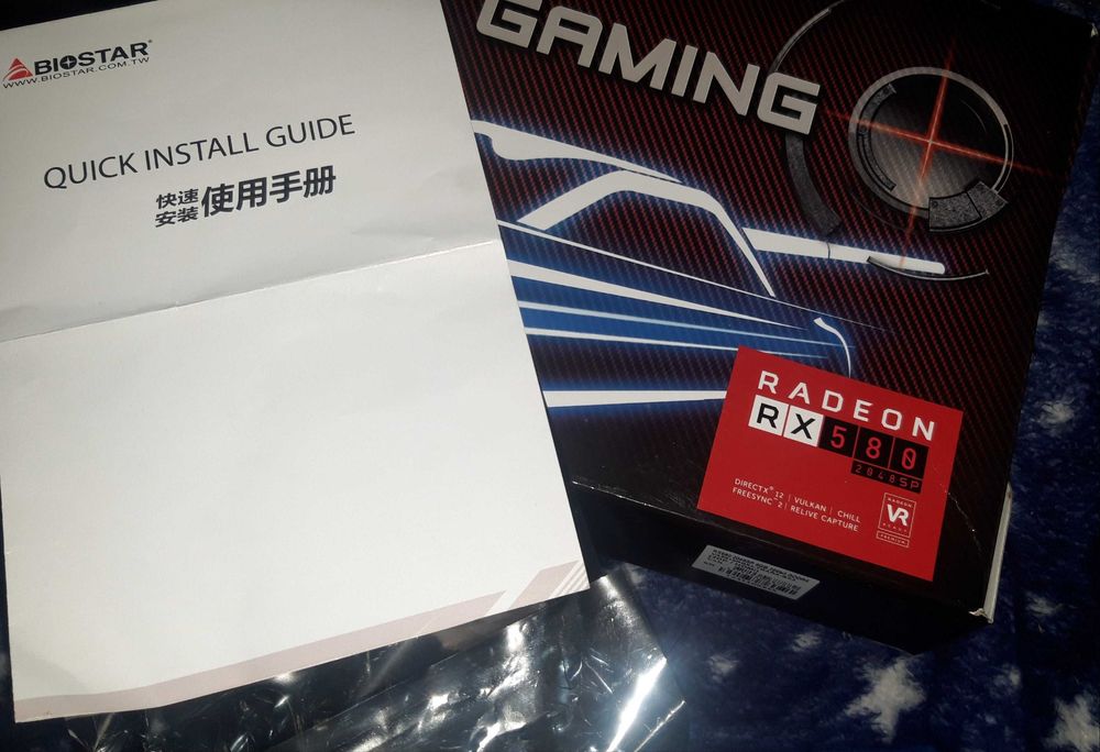 Placa video Biostar Radeon RX-580 2048 SP 8GB GDDR5 256bit