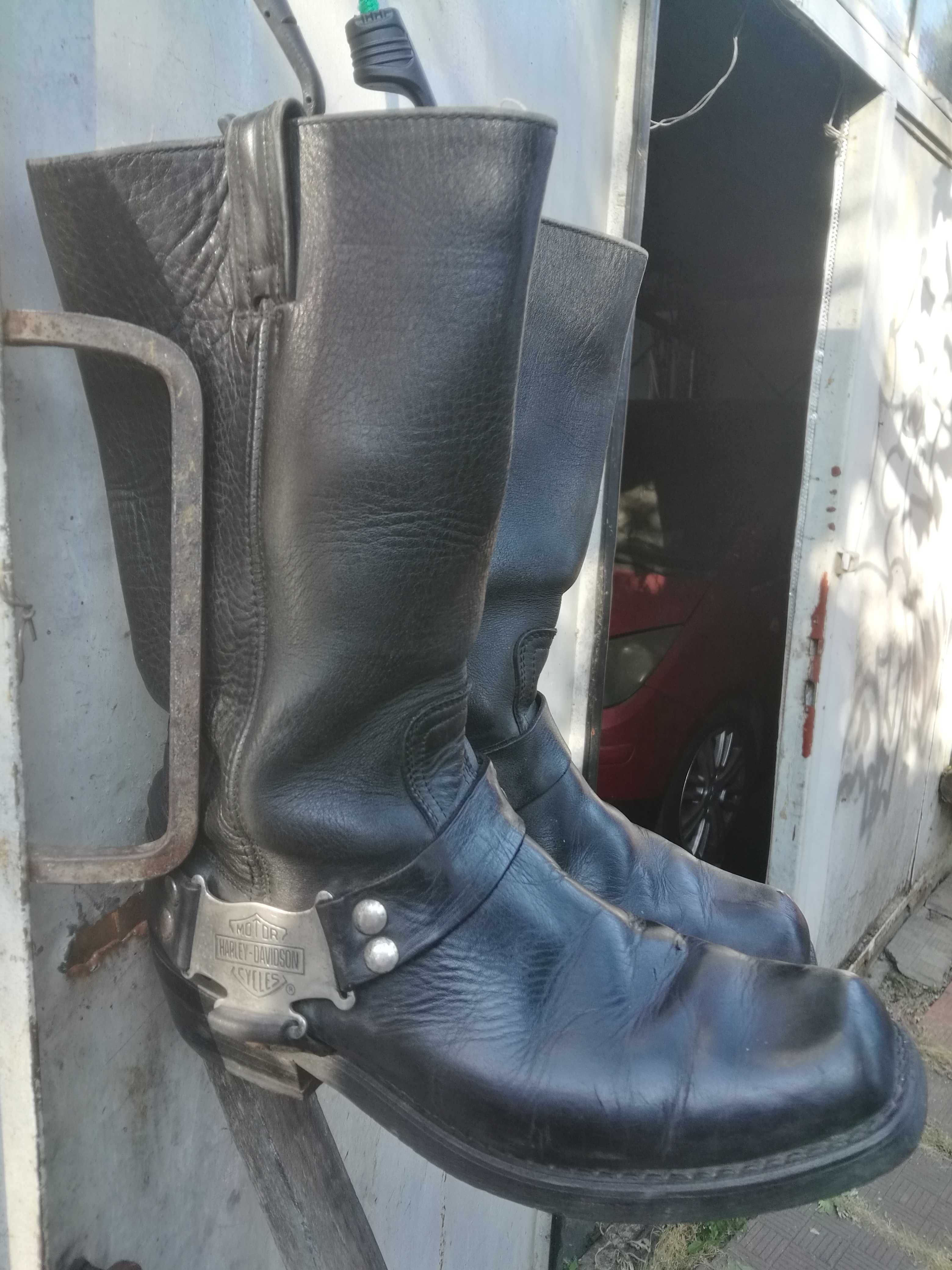 Cizme Piele moto Harley Davidson mărimea42 2perechi