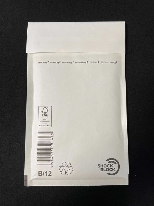 Plicuri cu bule Shock Block B12 alb, 140x225+50 mm, 200 buc, curierat