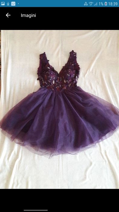 Rochie de majorat/ocazie/nunta/banchet mov, mar M